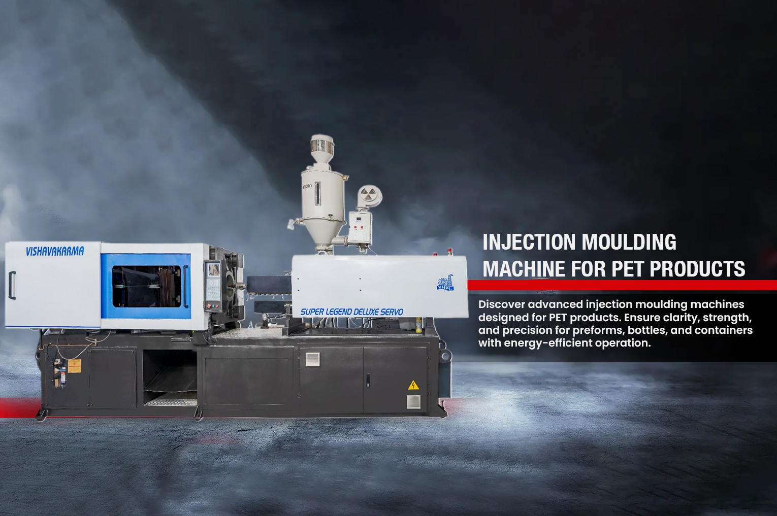 Injection moulding machine for automative parts
